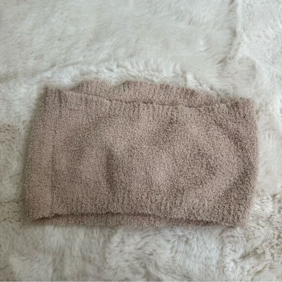 Alter’d State tan fuzzy tube crop top - Picture 2 of 5